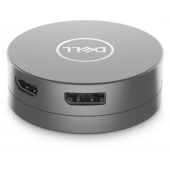 Adaptador Multiporta USB-C 6 em 1 DELL – DA305, Com Fios, USB 3.2 Gen 2 (3.1 Gen 2) Type-C, 10,100,1000 Mbit/s, Prateado, 3840 x 2160 Píxeis, Dell