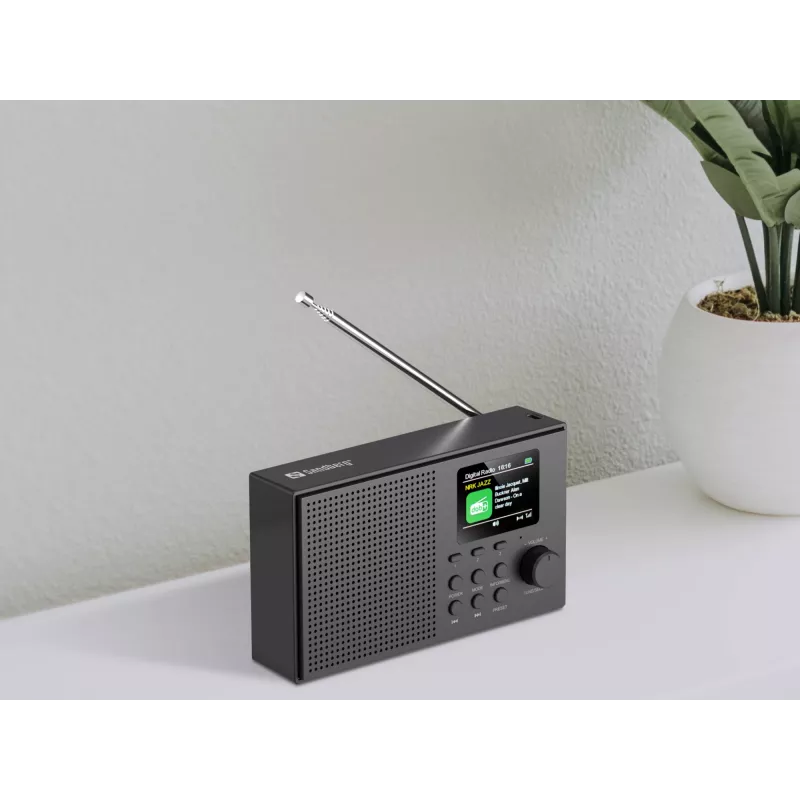 Sandberg Altifalante Rádio DAB+BT Recarregável, Portátil, Analógico e Digital, DAB+, FM, 87,5 - 108 MHz, 174 - 240 MHz, 3 W