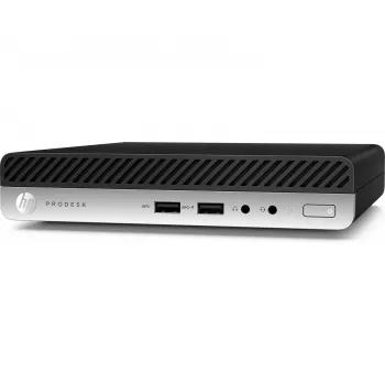 T1A HP ProDesk 400 G4 Recondicionado Intel® Core™ i5 i5-8400T 8 GB DDR4-SDRAM 256 GB SSD Windows 10 Pro Mini PC preto, prateado