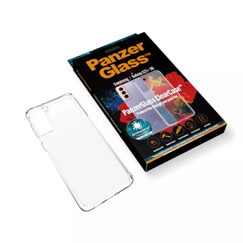 PanzerGlass ® ClearCase™ Samsung Galaxy S21 Plus 5G, Capa, Samsung, Samsung - Galaxy S21+, Transparente