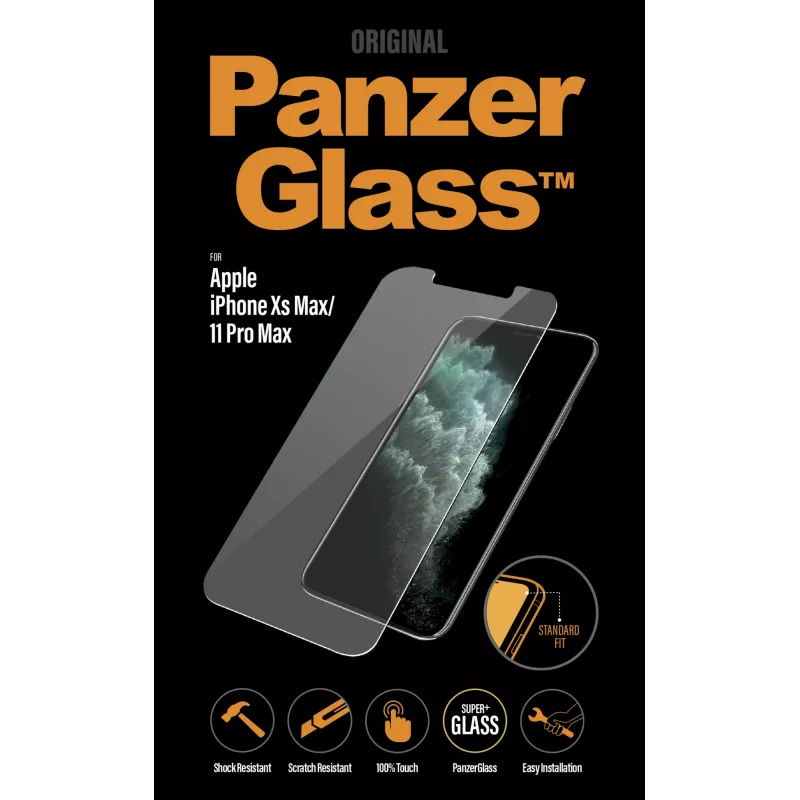 PanzerGlass® Película protetora de ecrã iPhone 11 Pro Max | Xs Max | Standard Fit