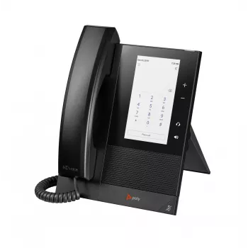 HP Poly CCX 400 Telefone de media empresarial para Microsoft Teams e compatível com PoE