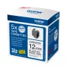 Fita de etiquetas Brother TZE-231M5 preto sobre branco 1,2 cm x 8 m