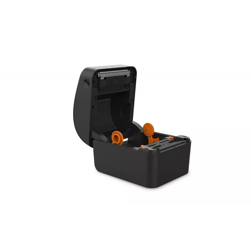 Impressora de etiquetas Capture CA-RP420 — térmica direta 203 dpi de secretária com USB, série, Ethernet (preto)