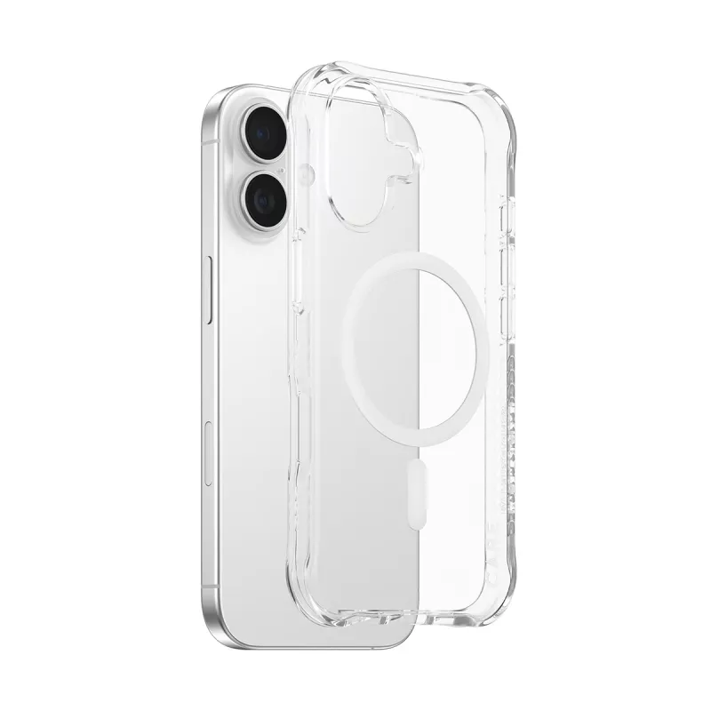 Capa PanzerGlass CARE™ by ® Samba transparente com MagSafe branco iPhone 17 | Bulk