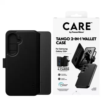 Capa de carteira 2 em 1 com Qi PanzerGlass CARE™ by ® Tango Samsung Galaxy S26+