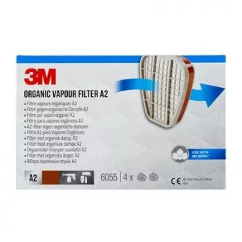 3M 6055 A2 Filtro para vapores orgânicos, 1 par