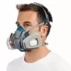 Semimáscara com purificação de ar 3M 6502QLPRO — semimáscara, azul/cinzento, fecho rápido