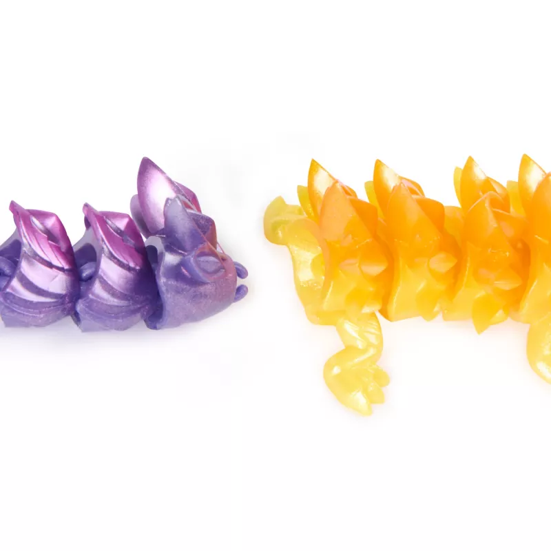 CrystaLynx Dragons, figura de dragão articulada colecionável de 9 polegadas para crianças e adultos, caixa surpresa, brinquedo fidget para casa, escritório e decoração de secretária (estilos podem variar)