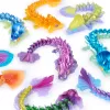 CrystaLynx Dragons, figura de dragão articulada colecionável de 9 polegadas para crianças e adultos, caixa surpresa, brinquedo fidget para casa, escritório e decoração de secretária (estilos podem variar)