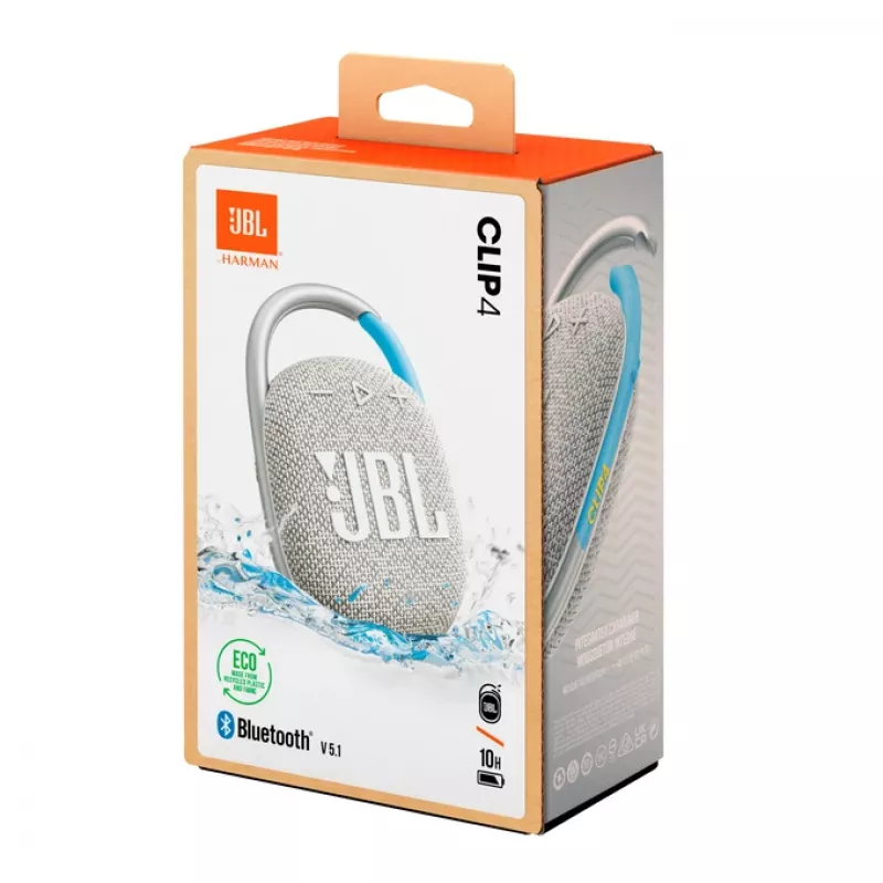 JBL Clip 4 Eco altifalante portátil estéreo azul, branco 5 W