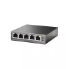 TP-Link switch PoE de secretária Gigabit de 5 portas com 4 portas, não gerido, Gigabit Ethernet (10/100/1000), Power over Ethernet (PoE)