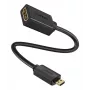 Ugreen 20134 cabo HDMI 0,2 m HDMI tipo D (Micro) HDMI tipo A (Standard) preto