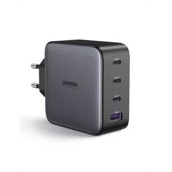 Carregador Ugreen Nexode 100W GaN USB-C USB-A carregamento rápido 3 portas