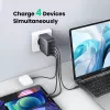 Carregador Ugreen Nexode 100W GaN USB-C USB-A carregamento rápido 3 portas