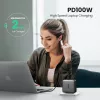 Carregador Ugreen Nexode 100W GaN USB-C USB-A carregamento rápido 3 portas