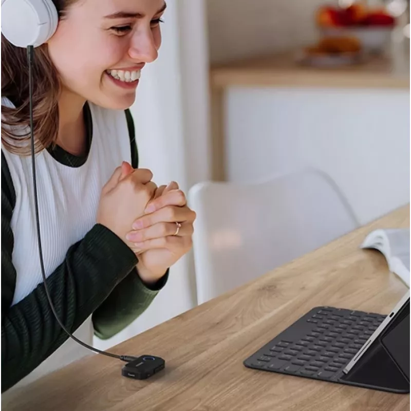 UGREEN recetor de áudio Bluetooth 90748 – adaptador AUX de 3,5 mm para streaming de áudio sem fios