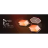 Conjunto de candeeiros de parede inteligentes Govee Glide Hexagon Light Panels Ultra pacote de extensão – Wi-Fi/Bluetooth, entrada 36 V, cinzento