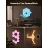 Conjunto de candeeiros de parede inteligentes Govee Glide Hexagon Light Panels Ultra pacote de extensão – Wi-Fi/Bluetooth, entrada 36 V, cinzento