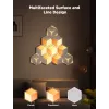 Conjunto de candeeiros de parede inteligentes Govee Glide Hexagon Light Panels Ultra pacote de extensão – Wi-Fi/Bluetooth, entrada 36 V, cinzento