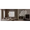 Conjunto de candeeiros de parede inteligentes Govee Glide Hexagon Light Panels Ultra pacote de extensão – Wi-Fi/Bluetooth, entrada 36 V, cinzento
