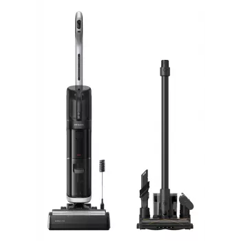 Aspirador vertical Dreame H14 Dual Bateria a seco e a húmido sem saco — 18000 Pa de potência de aspiração, 380 W, 0,35 L, preto