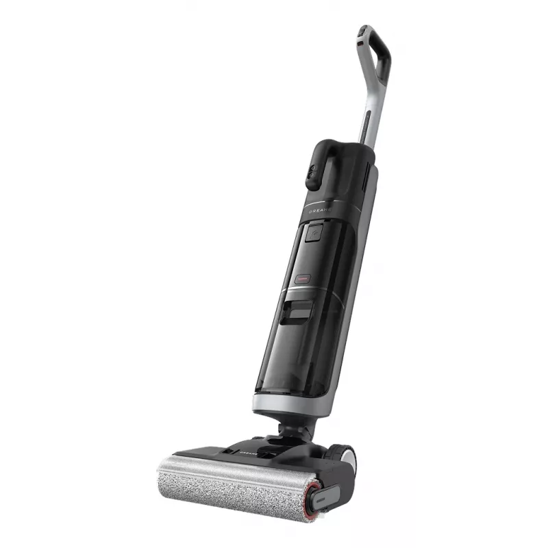 Aspirador vertical Dreame H14 Dual Bateria a seco e a húmido sem saco — 18000 Pa de potência de aspiração, 380 W, 0,35 L, preto