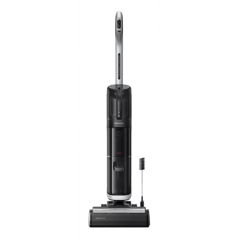 Aspirador vertical Dreame H14 Dual Bateria a seco e a húmido sem saco — 18000 Pa de potência de aspiração, 380 W, 0,35 L, preto