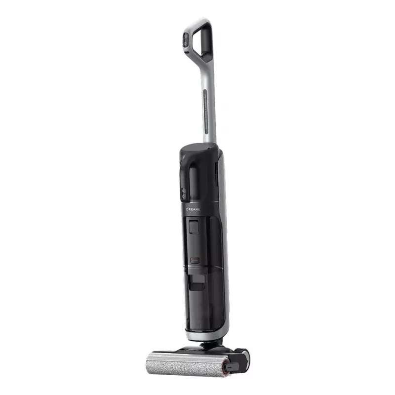 Aspirador vertical Dreame H14 Dual Bateria a seco e a húmido sem saco — 18000 Pa de potência de aspiração, 380 W, 0,35 L, preto