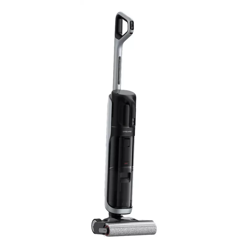 Aspirador vertical Dreame H14 Dual Bateria a seco e a húmido sem saco — 18000 Pa de potência de aspiração, 380 W, 0,35 L, preto