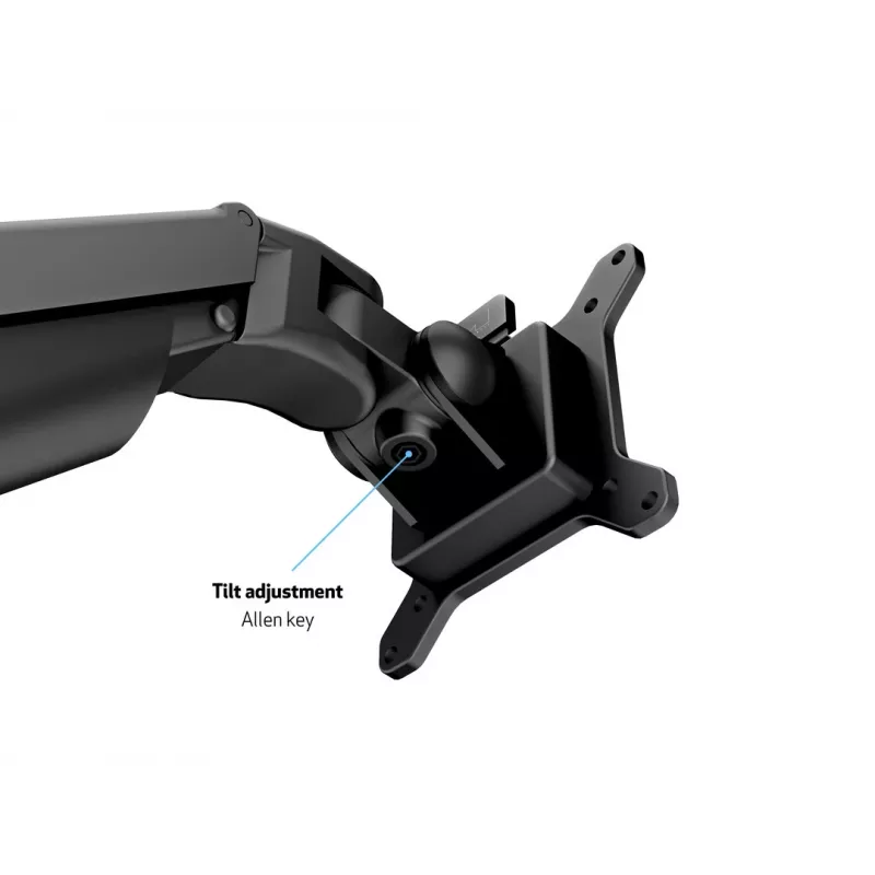 Multibrackets M VESA Gas Lift Arm Suporte de secretária ou parede Básico Preto Grampo/Montagem por parafusos 10 kg