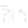 Multibrackets M VESA Gas Lift Arm Suporte de secretária ou parede Básico Preto Grampo/Montagem por parafusos 10 kg