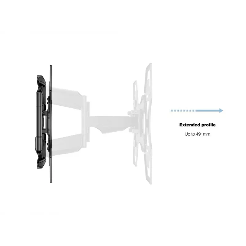 Suporte de parede MULTIBRACKETS M VESA Flexarm Full Motion Dual 400x400 para ecrãs de 40–70 inch, 45 kg, preto