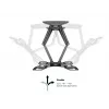 Suporte de parede MULTIBRACKETS M VESA Flexarm Full Motion Dual 400x400 para ecrãs de 40–70 inch, 45 kg, preto