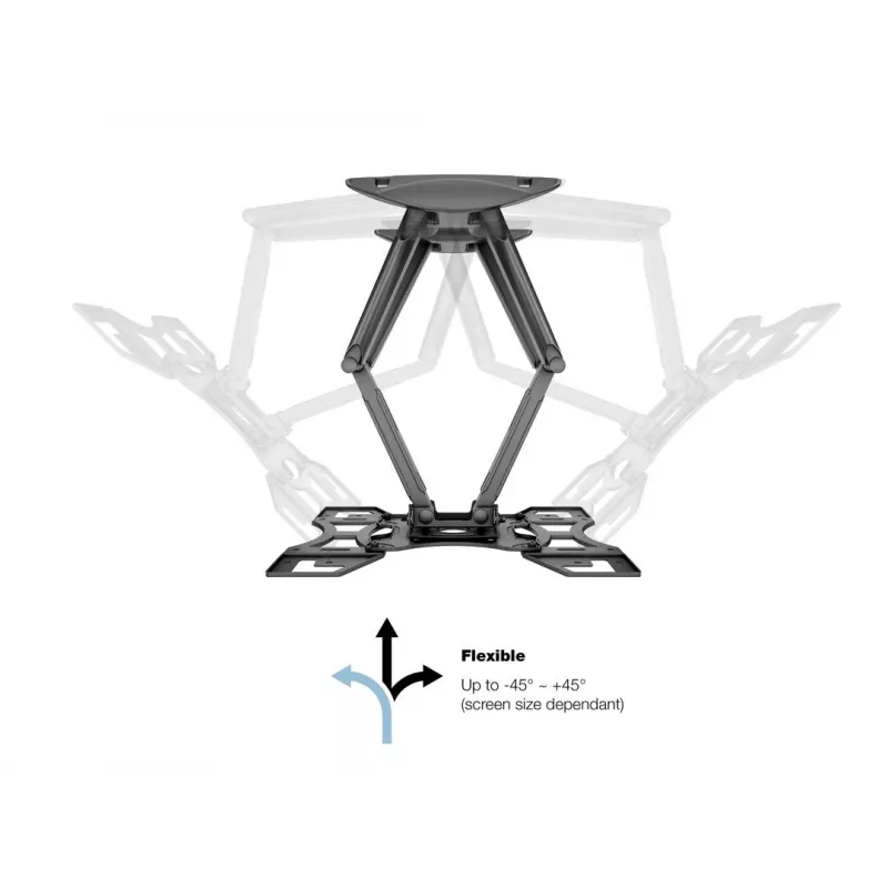 Suporte de parede MULTIBRACKETS M VESA Flexarm Full Motion Dual 400x400 para ecrãs de 40–70 inch, 45 kg, preto