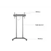 Multibrackets M Suporte de chão motorizado 60kg Preto Peso máx. 60kg Ecrã mín. 94cm Ecrã máx. 2,29m