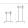 Multibrackets M Suporte de chão motorizado 60kg Preto Peso máx. 60kg Ecrã mín. 94cm Ecrã máx. 2,29m