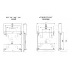 Multibrackets M VESA Wallmount Flip 200/300/400 Capacidade máxima de carga 50 kg Tamanho mínimo de ecrã 127 cm Tamanho máximo de ecrã 2,41 m