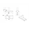 Multibrackets M Conjunto de extensão de teto 3m Pro OM55N-D/OM46N-D