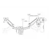 Multibrackets M Suporte de monitor de parede Basic Dual 16 kg 17-32