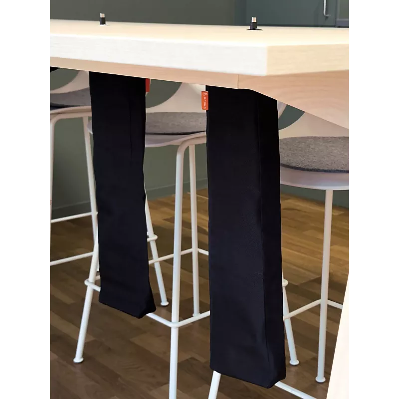 Conjunto de gestão de cabos Ochno O-POS-CMGT preto – acessório para organização de cabos no posto de trabalho