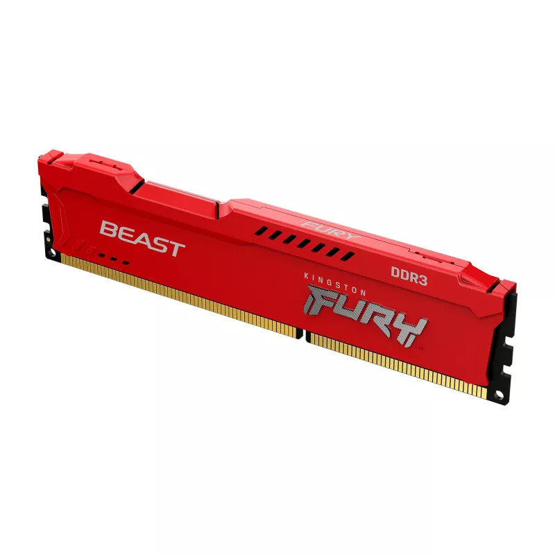 Kingston Technology FURY Beast, 8 GB, 1 X 8 GB, DDR3, 1866 MHz, DIMM 240 pinos, Vermelho