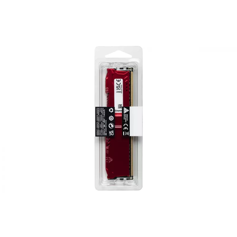 Kingston Technology FURY Beast, 8 GB, 1 X 8 GB, DDR3, 1866 MHz, DIMM 240 pinos, Vermelho