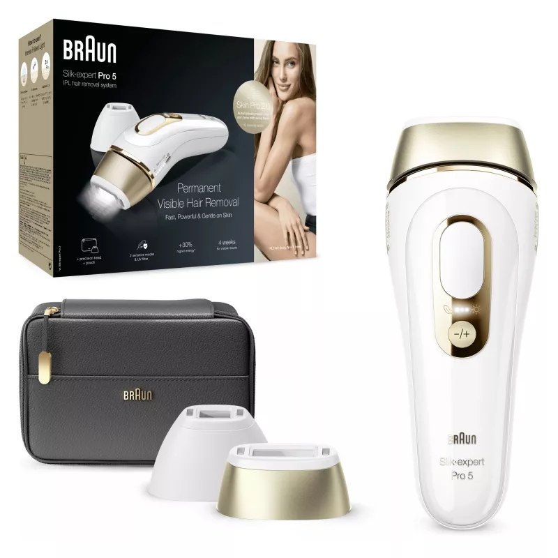 Braun Silk-expert Pro Silk·expert Pro 5 PL5140 Luz pulsada intensa (IPL) Dourado, Branco