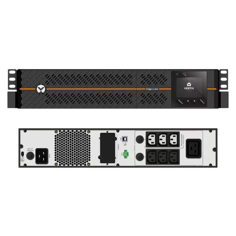 Vertiv EDGELI-2200IRT2U Fonte de alimentação ininterrupta (UPS) Line-Interactive 2,2 kVA 1980 W 6 saídas AC