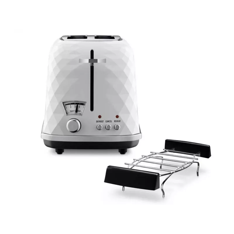De’Longhi CTJ 2103.W Torradeira 2 fatias 900 W Preto, Branco