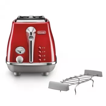 De’Longhi Icona Capitals 6 2 fatias 900 W Vermelho