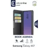 Cellularline Book Agenda 2 - Capa estilo livro em pele sintética para Galaxy A57 com fecho magnético, função de suporte e proteção RFID/NFC para cartões sem contacto.