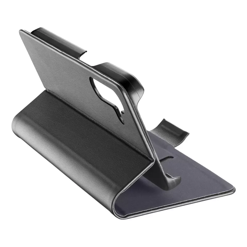 Cellularline BOOK 3 – Capa estilo livro para Galaxy A37 com fecho magnético, compartimento para cartões e remoção fácil dos cartões. Protege o seu telefone sem bloquear o acesso a botões e ligações.