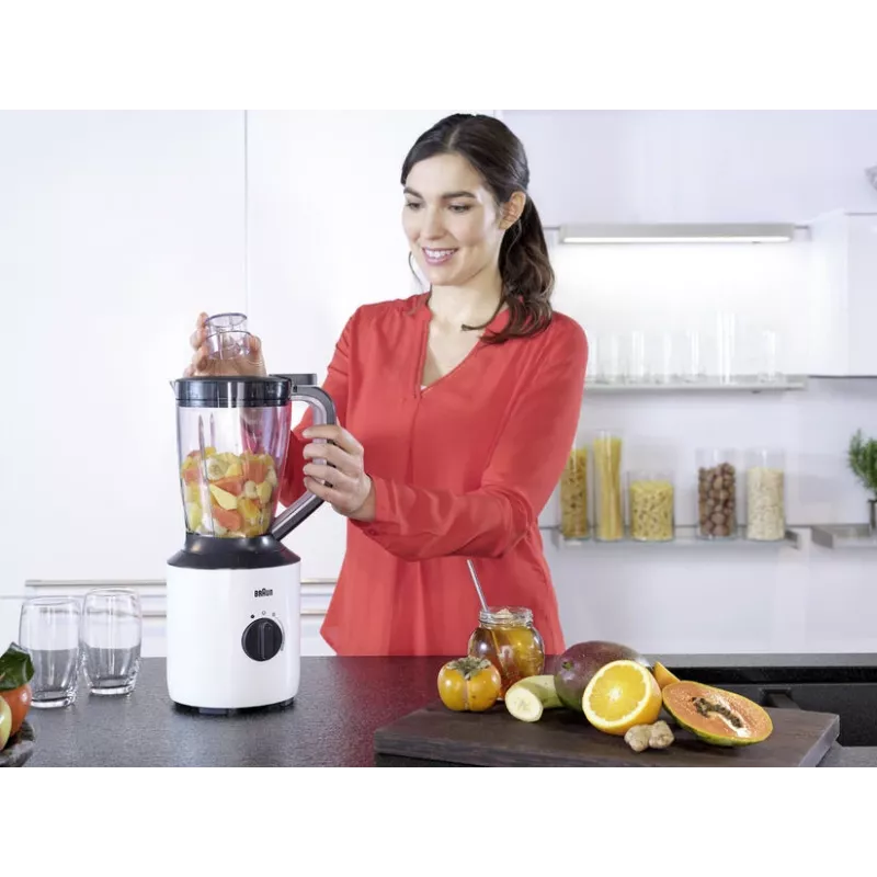 Braun PowerBlend 3 1,5 L Liquidificadora 800 W Preto, Branco